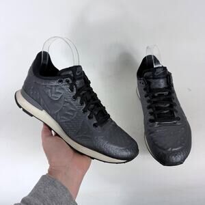 Nike Internationalist Jacquard Winter Sneakers Womens 8.5 Hematite Black Low Top